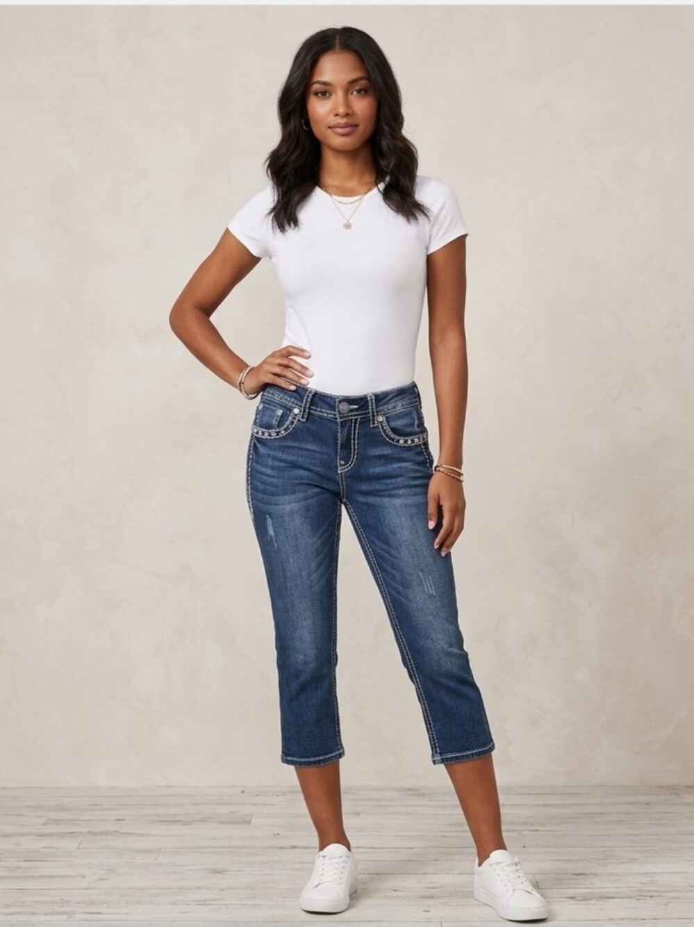 LA Idol USA Junior's Cropped Capris Size 5